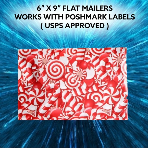 BUNDLE ONLY 25 6X9 Candy Cane Mailers CLEARANCE - Picture 2 of 7